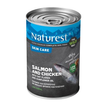 Naturest Skin Care Σολομός, Κοτόπουλο & Βρώμη 400gr