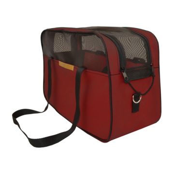 Woofmoda Τσάντα Μεταφοράς Σκύλου - Γάτας Μπορντό 23x50x32cm