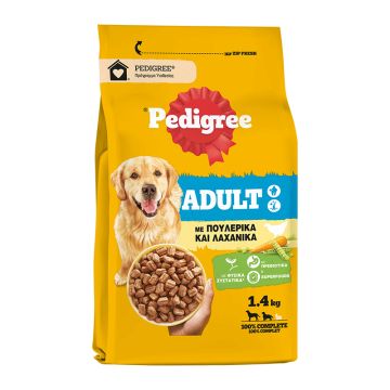 Pedigree Adult Πουλερικά & Λαχανικά 1.4kg
