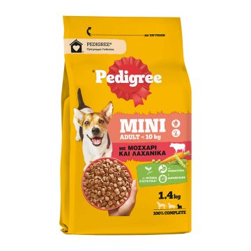 Pedigree Adult Mini Μοσχάρι & Λαχανικά 1.4kg