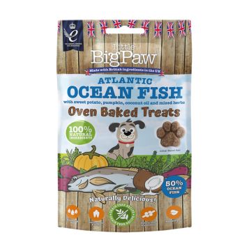Little Big Paw Oven Baked Treats Με Ψάρι 130g