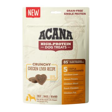 Acana Crunchy Chicken Liver Recipe 100gr Τραγανές Λιχουδιές