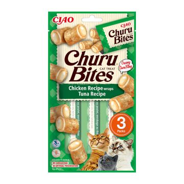 Inaba Churu Bites Λιχουδιές Γάτας με Κοτόπουλο & Τόνο 30gr