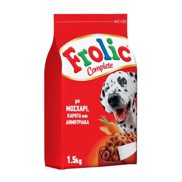 Frolic Με Μοσχάρι, Καρότα & Δημητριακά 1.5Kg