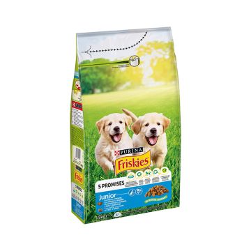 Friskies Junior Με Κοτόπουλο, Γάλα & Λαχανικά 1.5Kg