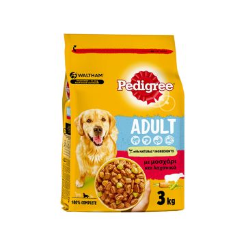 Pedigree Adult Με Μοσχάρι & Λαχανικά 3Kg