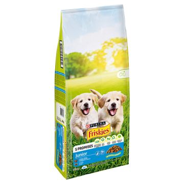 Friskies Junior Με Κοτόπουλο, Γάλα & Λαχανικά 18Kg