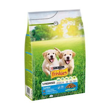 Friskies Junior Με Κοτόπουλο, Γάλα & Λαχανικά 3Kg