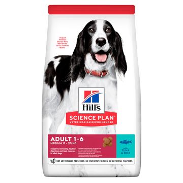 Hill's Science Plan Adult Medium Με Τόνο & Ρύζι 12Kg