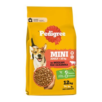 Pedigree Adult Mini Με Μοσχάρι & Λαχανικά 12Κg