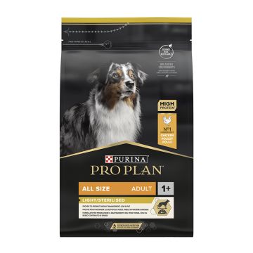 Purina Pro Plan All Sizes Adult Light/Sterilised Κοτόπουλο 3Kg