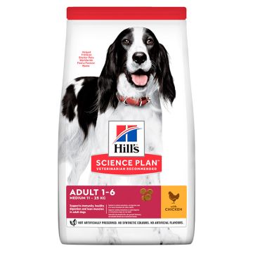 Hill's Science Plan Adult Medium Με Κοτόπουλο 14Kg