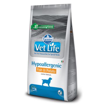 Vetlife Hypoallergenic Σκύλου Με Ψάρι & Πατάτα 12Kg