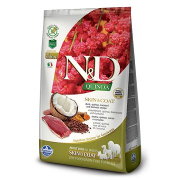 N&D Dog Quinoa Skin & Coat με Πάπια 800G