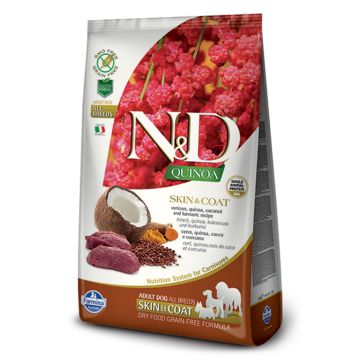 N&D Dog Quinoa Skin & Coat με Ελάφι 800G