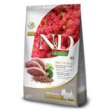 N&D Dog Quinoa Neutered Adult Mini Με Πάπια 2.5KG
