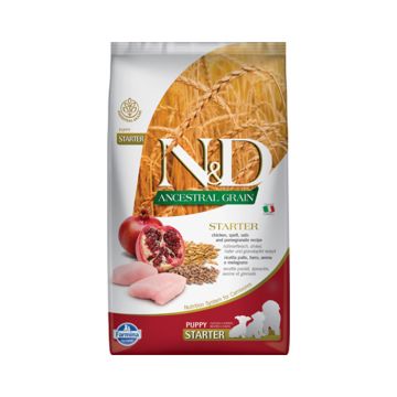 N&D Ancestral Baby Starter All Breeds Σκύλου Με Κοτόπουλο & Ρόδι 800G