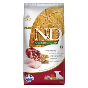 N&D Ancestral Puppy Mini Σκύλου Με Κοτόπουλο & Ρόδι 800G