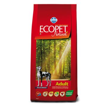 Ecopet Natural Adult Maxi Σκύλου Με Κοτόπουλο 12+2Kg