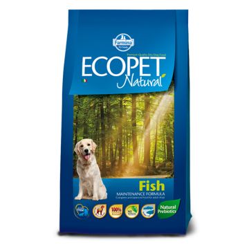 Ecopet Natural Adult Medium Σκύλου Με Ψάρι 2.5Kg