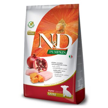 N&D Pumpkin Puppy Mini Με Κοτόπουλο, Κολοκύθα & Ρόδι 800G