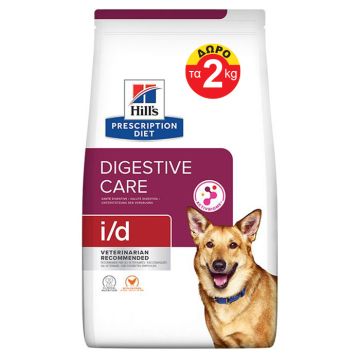 Hill's Prescription Diet i/d Digestive Care Με Κοτόπουλο 10+2Kg Δώρο