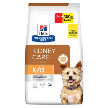 Hill's Prescription Diet k/d Kidney Care 1.2Kg +300G Δώρο
