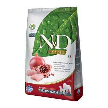 N&D Dog Prime Puppy Med/Maxi με Κοτόπουλο 12kg