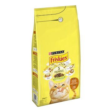 Friskies Adult Κοτόπουλο & Γαλοπούλα 2Kg