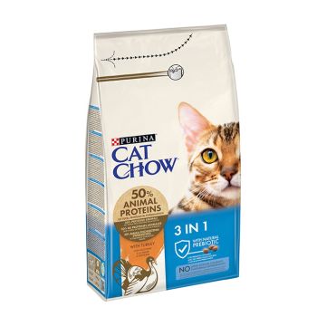Purina Cat Chow Adult Feline 3In1 Γαλοπούλα 1.5Kg
