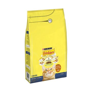 Friskies Sterilised Με Γαλοπούλα & Λαχανικά 1.5Kg