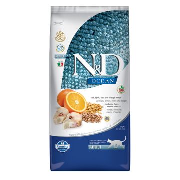 N&D Ocean Adult Με Θαλασσινά & Πορτοκάλι  5Kg