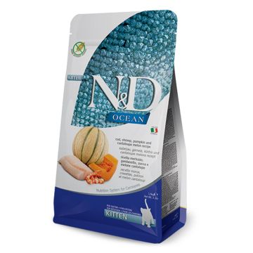 N&D Ocean Kitten Με Μπακαλιάρο & Κολοκύθα 1.5Kg