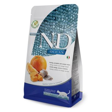 N&D Ocean Adult Με Ρέγγα, Κολοκύθα & Πορτοκάλι 300G