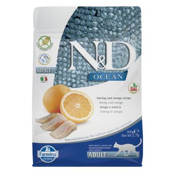 N&D Ocean Adult Με Ρέγγα & Πορτοκάλι 300G