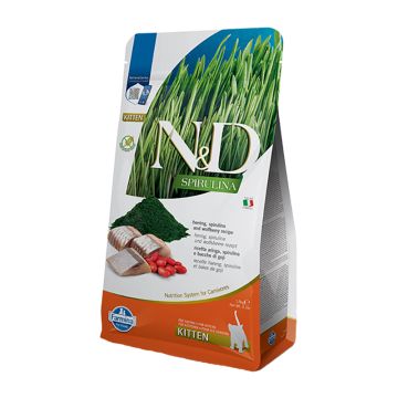 N&D Spirulina Kitten με Ρέγγα 1.5kg