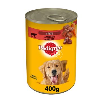 Pedigree Με Μοσχάρι & Καρότα Σε Πατέ 400G