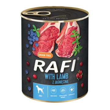 Rafi Σκύλου Πατέ Με Αρνί, Μύρτιλο & Κράνμπερι 800G