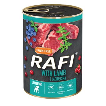 Rafi Κονσερβα Jr. Πατέ Με Αρνί, Μύρτιλο & Κράνμπερι 400G