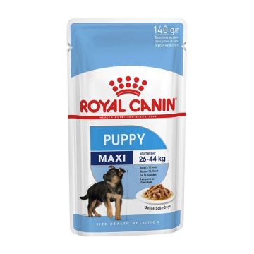 Royal Canin Maxi Puppy Gravy 140G 4+1 Δώρο
