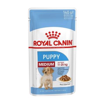 Royal Canin Medium Puppy 140G 4+1 Δωρο