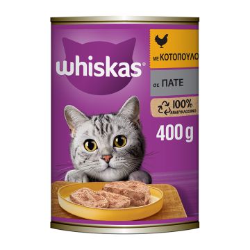 Whiskas Πατέ Με Κοτόπουλο 400G