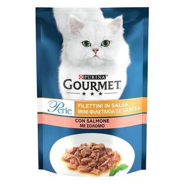 Gourmet Perle Φιλετάκια Με Σολομό 85G