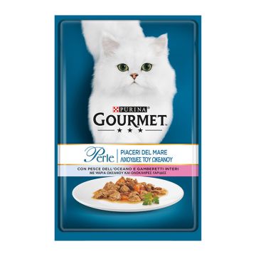 Gourmet Perle Με Ψάρια Ωκεανού & Γαρίδες 85G