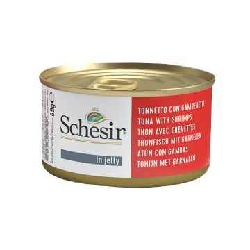 Schesir Με Τόνο & Γαρίδες Σε Ζελέ 85G