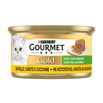 Gourmet Gold Πατέ Με Κοτόπουλο, Καρότα & Κολοκυθάκια 85G