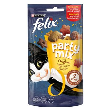 Felix Party Mix - Original Μιχ Με Κοτόπουλο, Συκώτι & Γαλοπούλα 60G