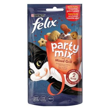 Felix Party Mix - Mixed Grill Με Βοδινό, Κοτόπουλο & Σολομό 60G