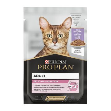 Purina Pro Plan Cat Delicate Digestion Γαλοπούλα σε Σάλτσα 85G