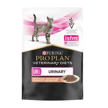 Purina Pro Plan Veterinary Diets Cat UR Urinary Με Σολομό Σε Σάλτσα 85G